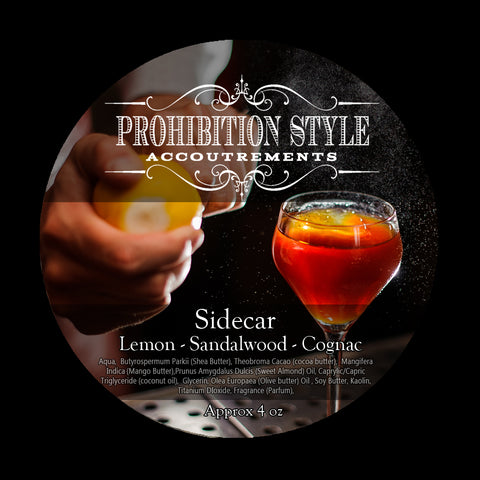 Prohibition Style - Premium Vegan Shave Soap - Sidecar - Prohibition Style