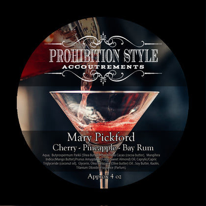 Prohibition Style - Premium Vegan Shave Soap - Mary Pickford - Prohibition Style