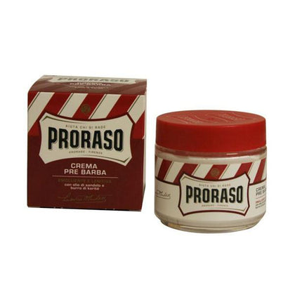 Proraso Pre & Post Cream - Sandalwood And Shea Butter - For Tough Beards - Prohibition Style