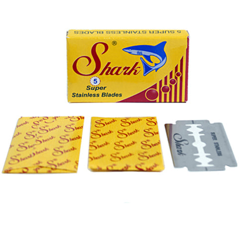 SHARK SUPER STAINLESS DE BLADES- 5 COUNT - Prohibition Style